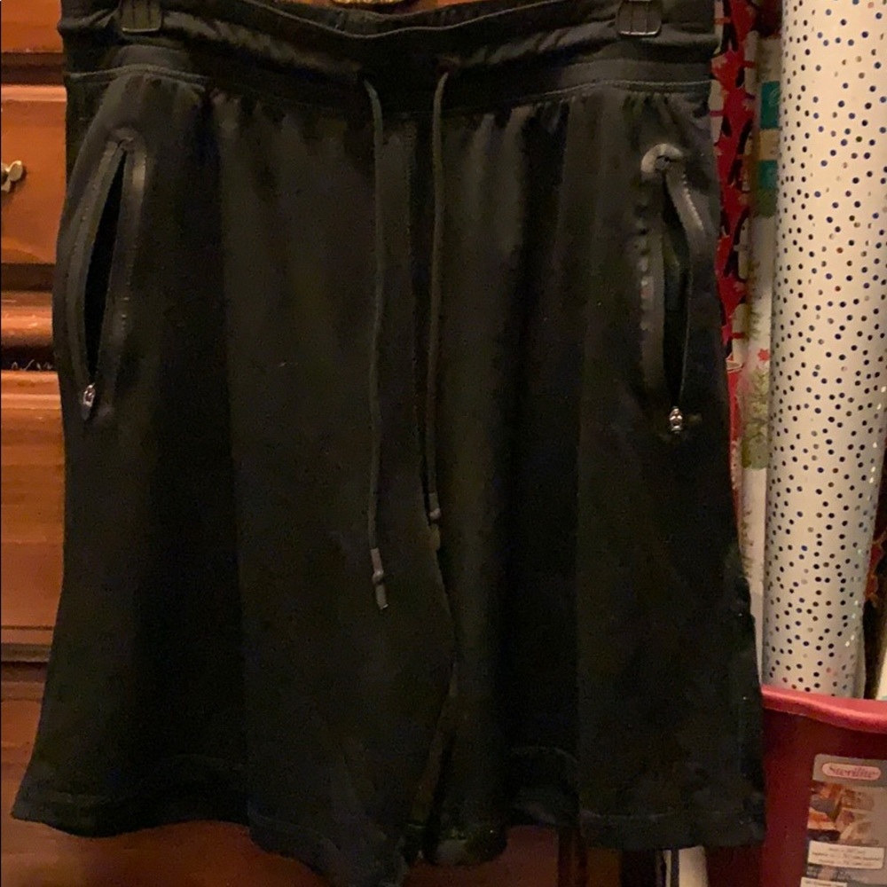 Men’s black athletic shorts